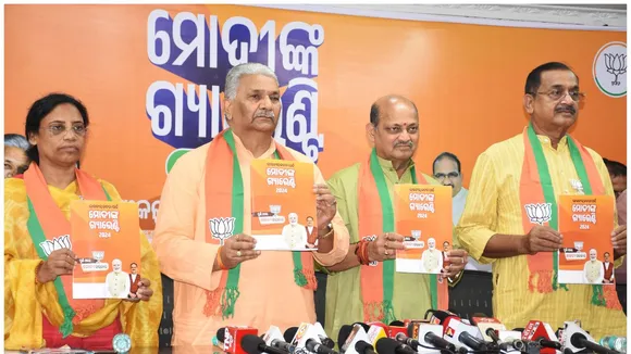 BJP releases Odia version of party's Lok Sabha manifesto