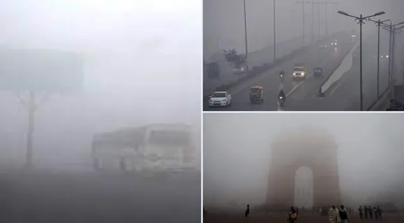 Dense fog engulfs Delhi; visibility drops to 25 metres