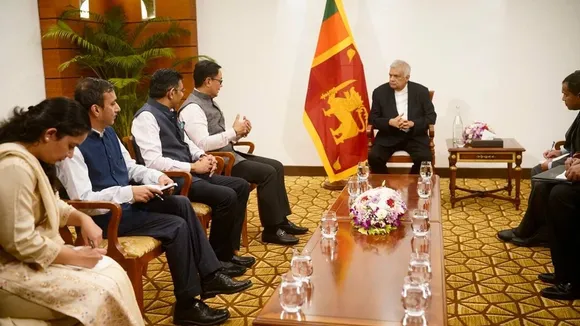 Union Minister Kiren Rijiju calls on Sri Lankan President Ranil Wickremesinghe