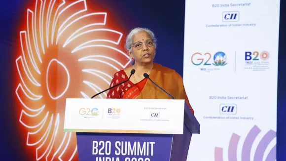 My priority is to tame inflation: Nirmala Sitharaman at B20 Summit