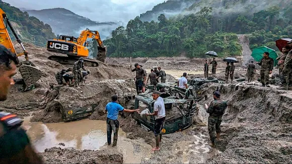 ITBP rescues 56 people in North Sikkim, search continues for those missing