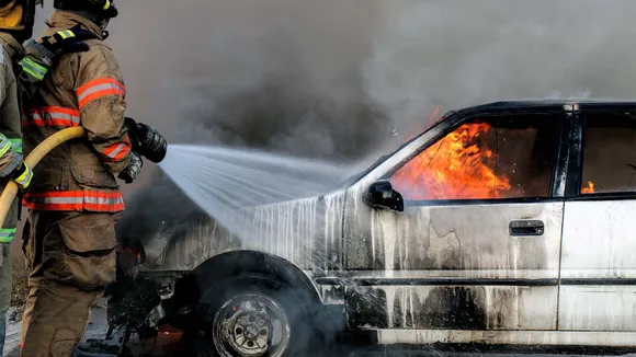 Electric vehicle fires are very rare. The risk for petrol and diesel vehicles is at least 20 times higher