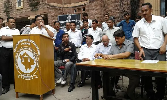 Jodhpur lawyers on strike against CM Gehlot's 'corruption' in judiciary remark