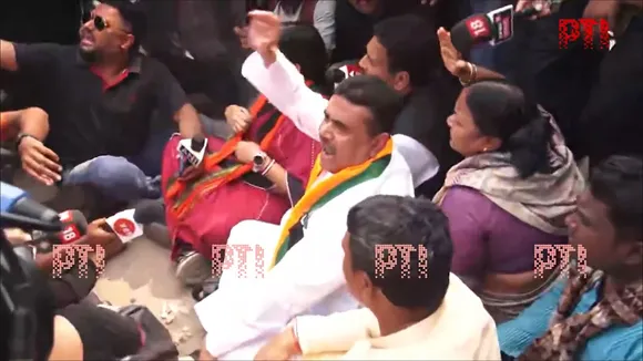 BJP's Suvendu Adhikari stopped from visiting Sandeshkhali