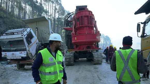 Uttarkashi Tunnel rescue: Parts of auger machine removed from rubble