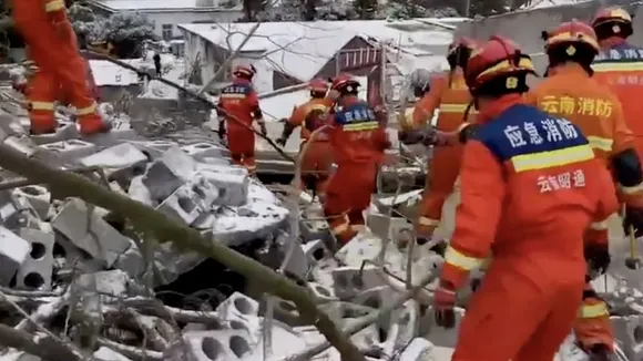 Landslide traps 47 people in southwest China; over 500 evacuated