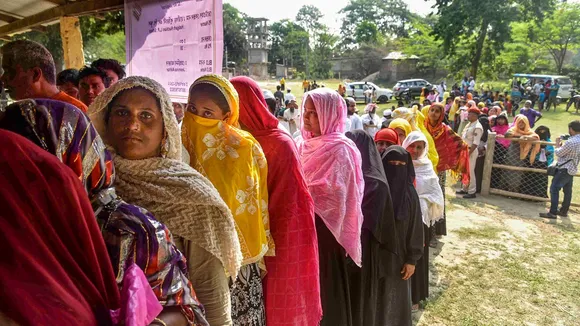 77.35% voter turnout recorded in second phase polling in 5 LS seats in Assam