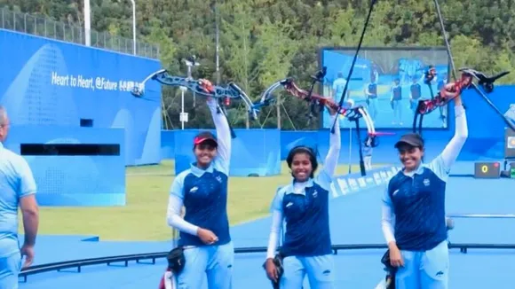 Indian women's compound team secures gold medal at Asian Games