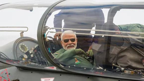 PM Modi undertakes sortie on Tejas aircraft in Bengaluru