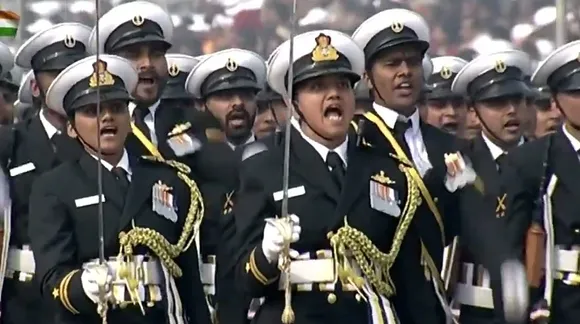 R-Day parade: Indian Coast Guard band marches down Kartavya Path