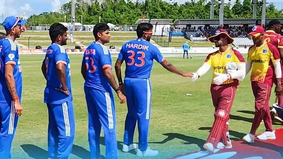 Tilak Varma shines on debut but India lose first T20I against Windies