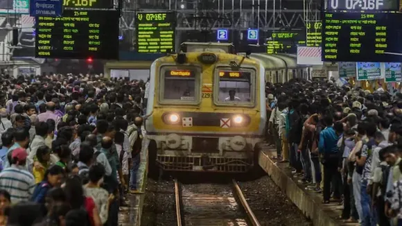 Local train services on Harbour Line delayed after fire near tracks in Navi Mumbai