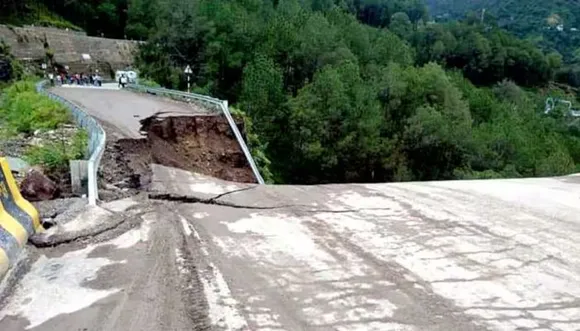Shimla-Chandigarh national highway blocked after landslide