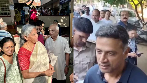 LS polls phase 2: Polling across 13 states, UTs; Nirmala Sitharaman, Rahul Dravid among early voters