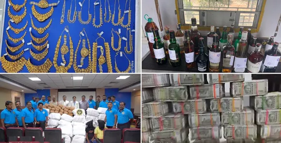 Telangana polls: Cash, gold, liquor worth over Rs 300 crore seized