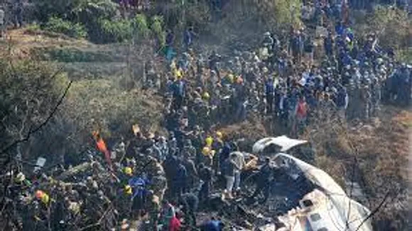 Narrow escape for settlements near aircraft crash site in Pokhara