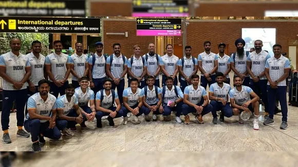 Indian men's hockey team leaves for Asian Games