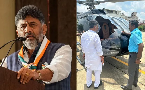 D K Shivakumar’s helicopter makes emergency landing at HAL airport