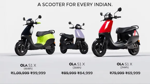 Ola Electric cuts prices of entry-level e-scooter by up to Rs 10,000