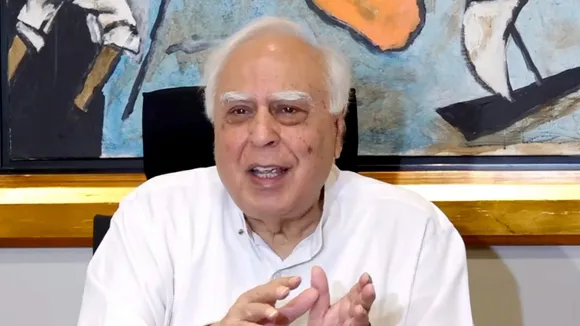 Rajya Sabha MP Kapil Sibal speaks during a press conference, in New Delhi, Friday, Aug. 16, 2024.