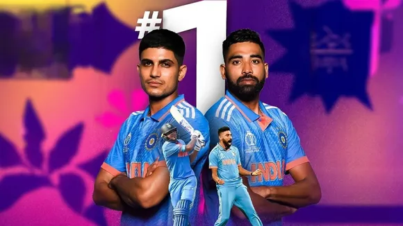 Shubman Gill and Mohammed Siraj attain top spots in ICC ODI rankings