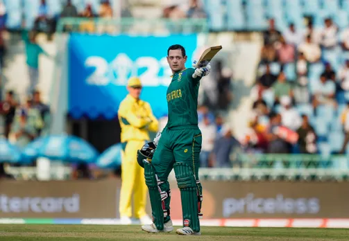 World Cup: Quinton de Kock hundred powers Australia to 311 for 7