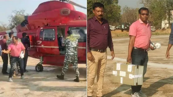 Chhattisgarh government uses helicopter to transport board exam question papers in Sukma