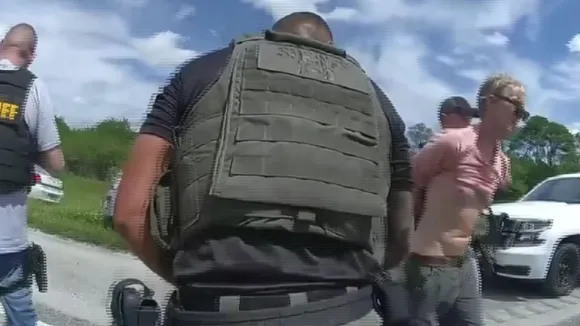 Body camera footage shows arrest of a man suspected in Donald Trump's apparent assassination attempt