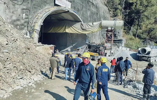 Uttarakhand: 36 workers trapped as under construction tunnel on Yamunotri NH partially collapses
