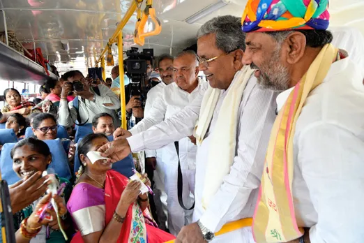 Congress govt launches free bus travel scheme for women in Karnataka