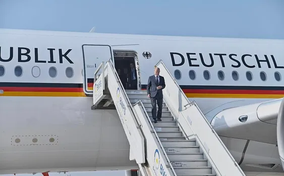 German Chancellor Olaf Scholz arrives in India on 2-day visit
