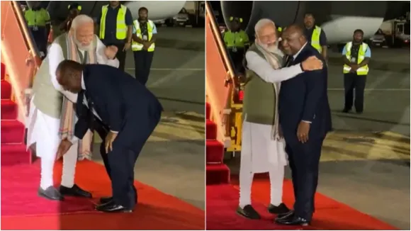 PM Modi receives warm welcome in Papua New Guinea