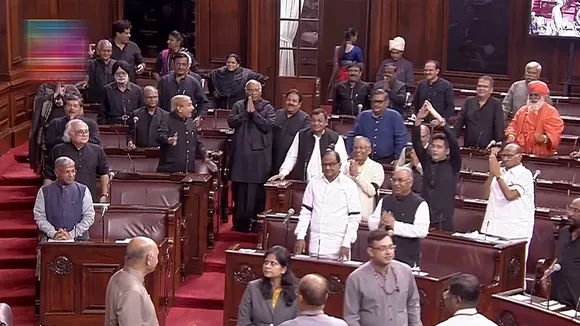 Opposition members walk out of Rajya Sabha over Manipur issue