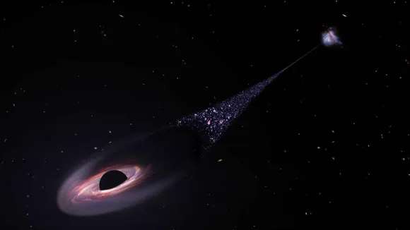 Accidental capture of Hubble shows runaway supermassive black hole