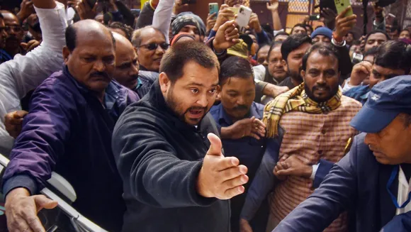 'Land-for-jobs' scam: Tejashwi Yadav arrives at ED office for questioning