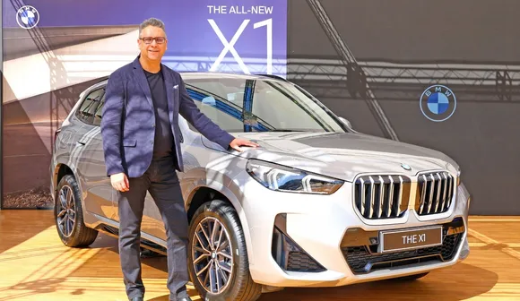Vikram Pawah at the launch of BMW X1