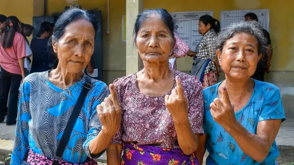 Polling underway for one LS seat, part of another in Manipur