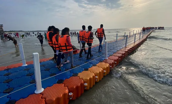 Floating bridge inaugurated at Panambur beach