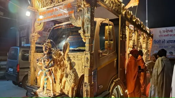 Chariot from Lord Hanuman's birthplace Kishkindha reaches Ayodhya