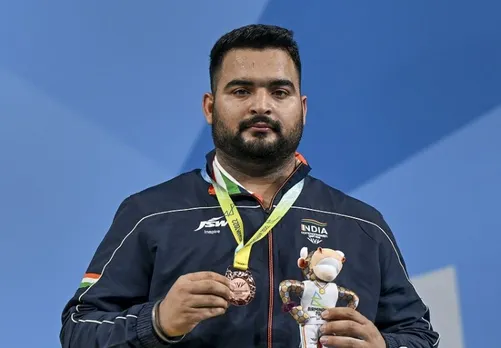 Lovepreet Singh wins bronze in men's 109kg weightlifting event