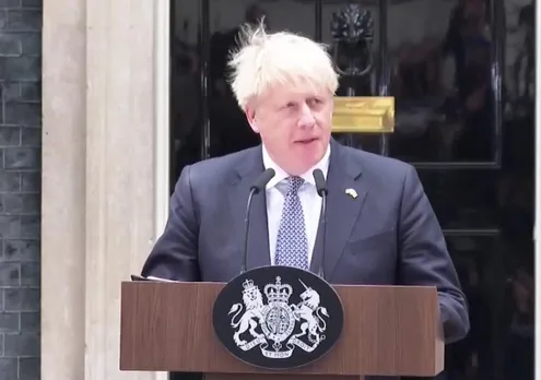 British PM Johnson announces resignation; says he's sad to give up best job in the world