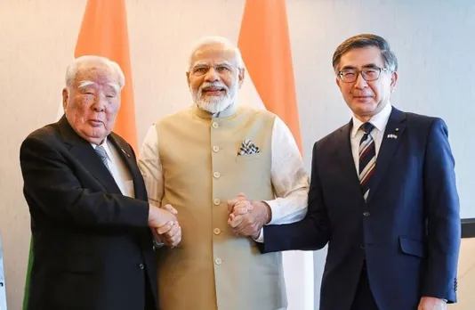 PM Modi meets Suzuki Motor Corp Advisor Osamu Suzuki