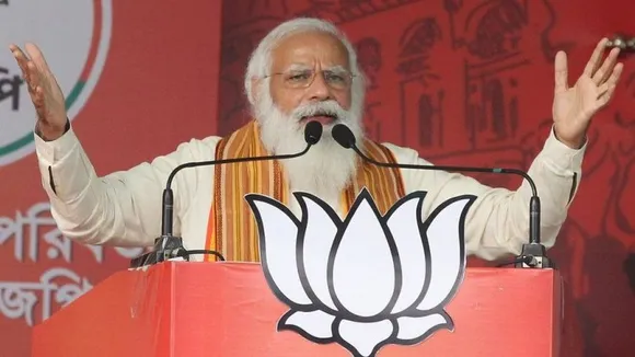 PM holds roadshow to celebrate BJP's big win in assembly elections