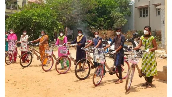 Over 450 women labourers get bicycles as part of 'power the pedal' campaign, says Greenpeace India
