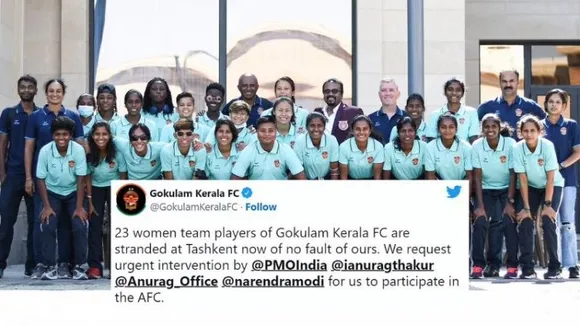 Gokulam Kerala FC women's football team stranded in Uzbekistan; seeks Centre's intervention amid FIFA ban