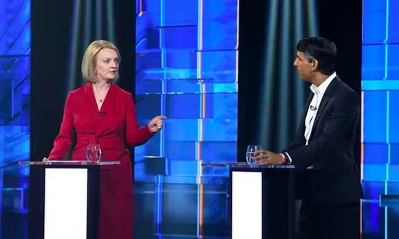 Rishi Sunak, Liz Truss neck and neck after first TV debate clash