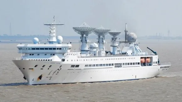 Chinese satellite tracking ship leaves Sri Lanka after controversial visit