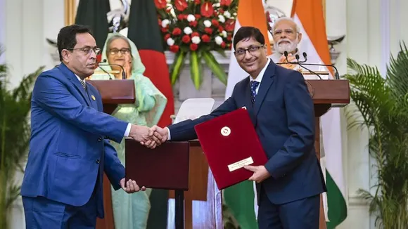 India, Bangladesh ink first water sharing pact in 25 years; Hasina flags Teesta