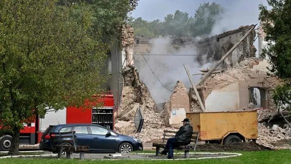 Ukraine's Kyiv area hit by Iranian-made kamikaze drones