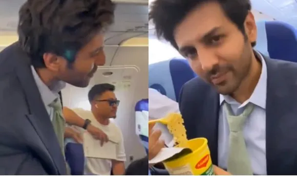 Kartik Aaryan becomes talk of the town as he flies in Economy